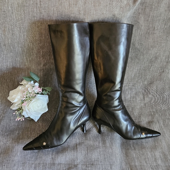 Chanel Dark Brown Mid Calf High-End Fashion Boots Size 6 US (MINT) - Picture 1 of 16